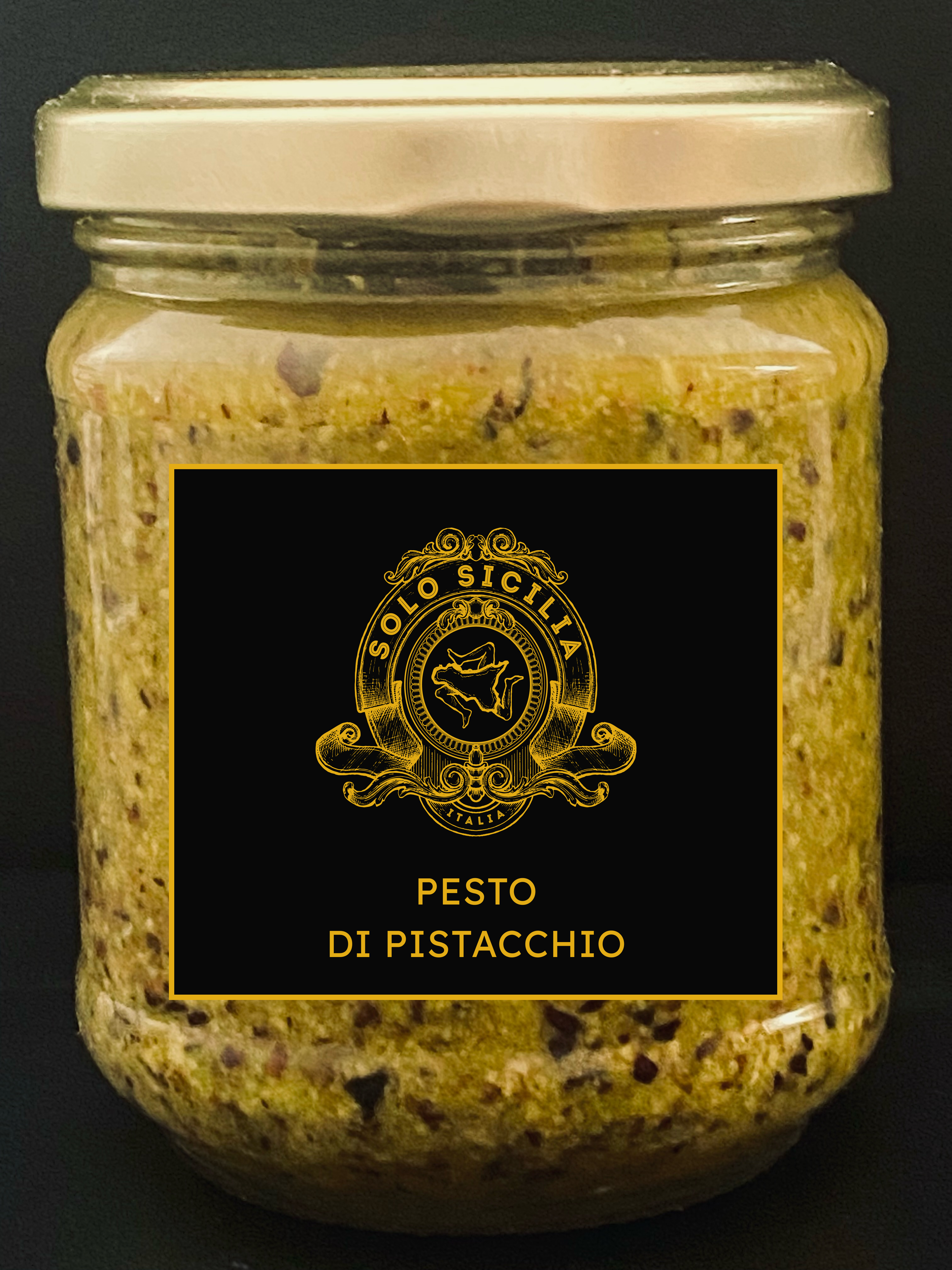 Sauce aus Pistazienkernen von Solo Sicilia für Teigwaren Fleisch Fisch und Pizza.